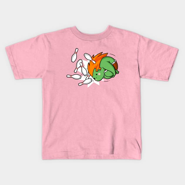 Sporty Buddy - Bowling Kids T-Shirt by flyingmouse365